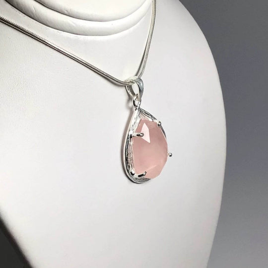 Rose Quartz Pendant-Rocks and Gems Canada