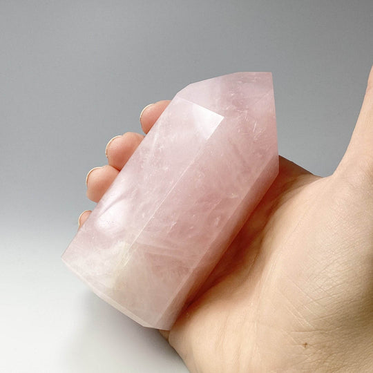 Rose Quartz Point-Rocks and Gems Canada