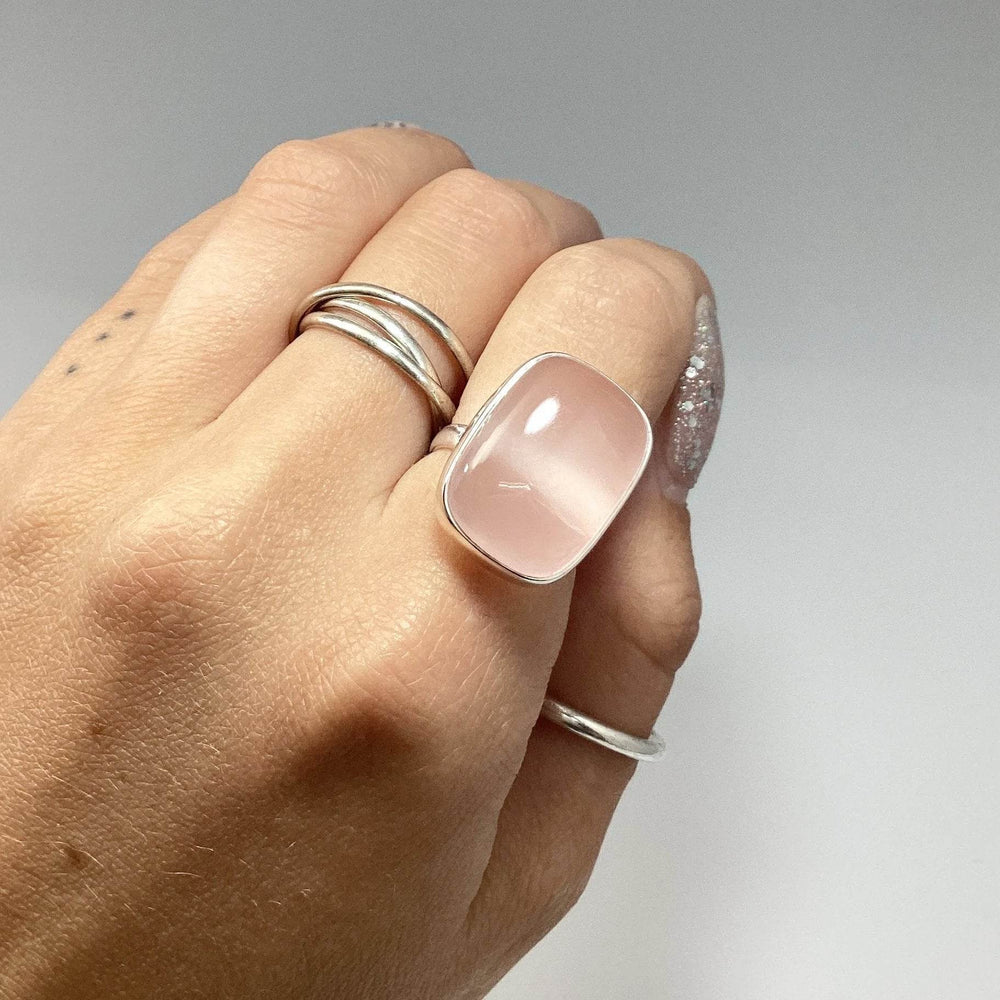 Rose Quartz Ring-Rocks and Gems Canada