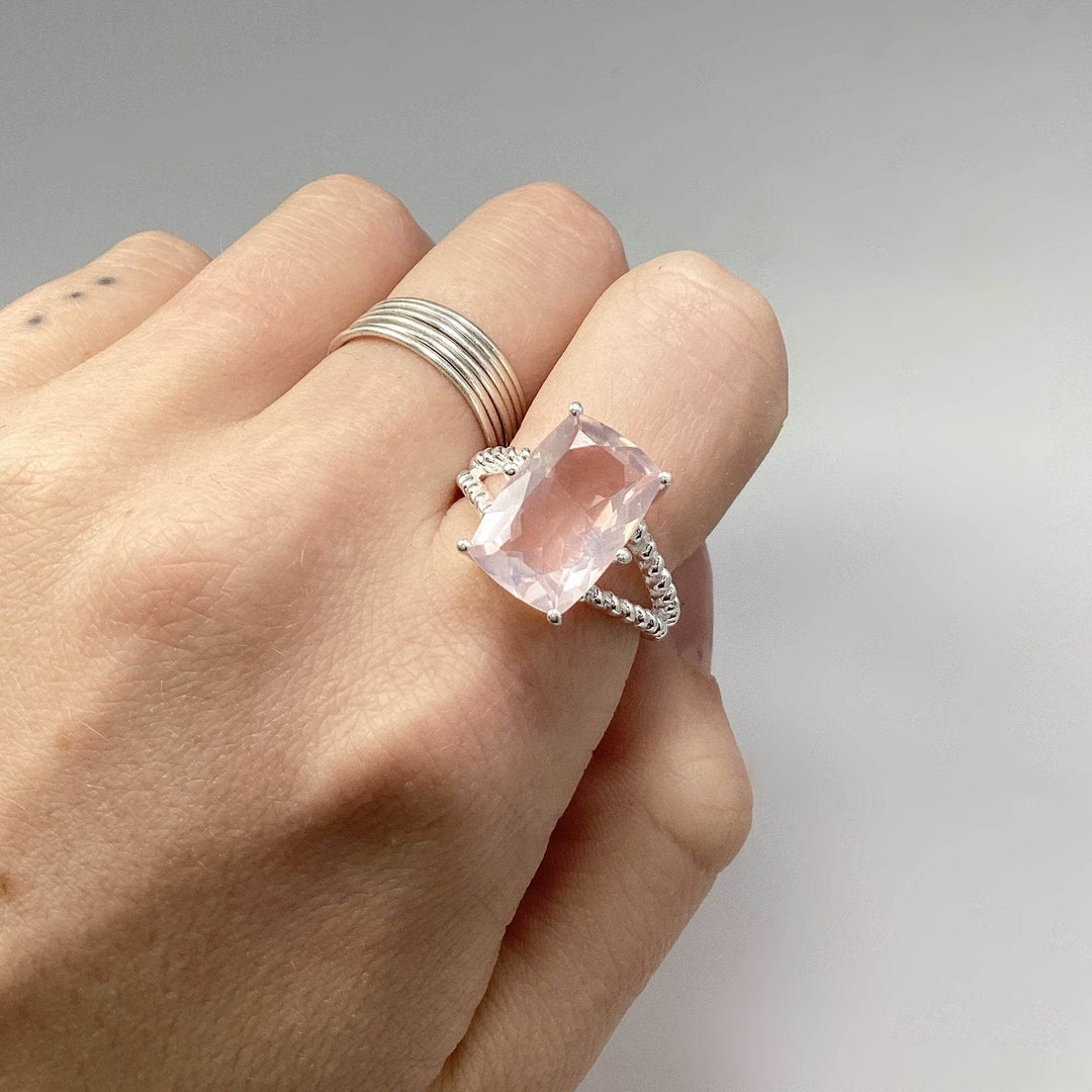 Rose Quartz Ring-Rocks and Gems Canada