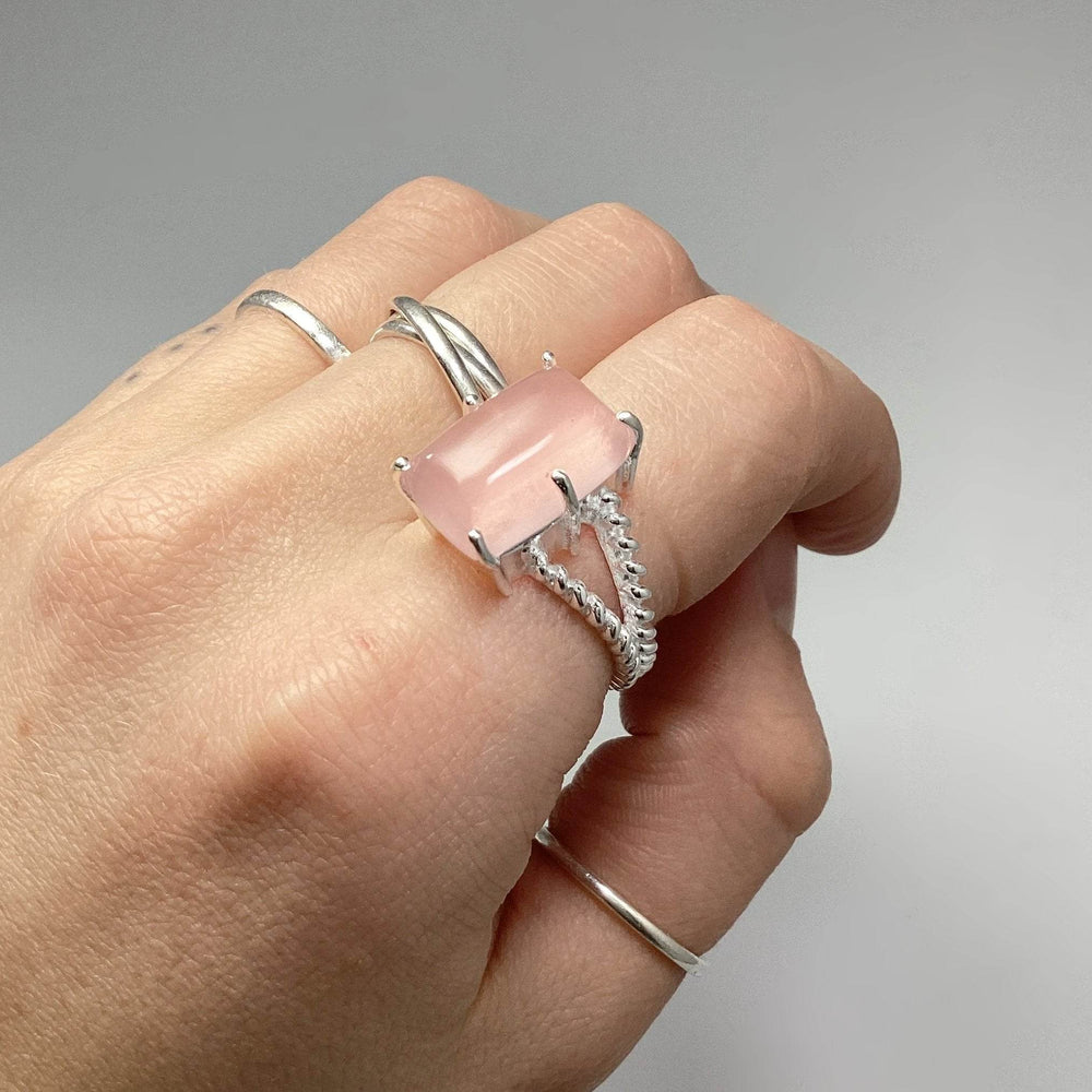 Rose Quartz Ring-Rocks and Gems Canada