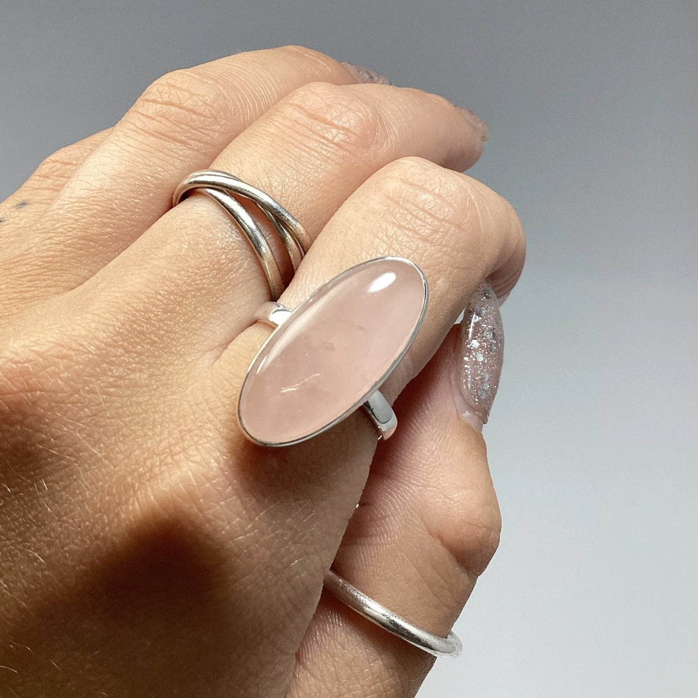Rose Quartz Ring-Rocks and Gems Canada