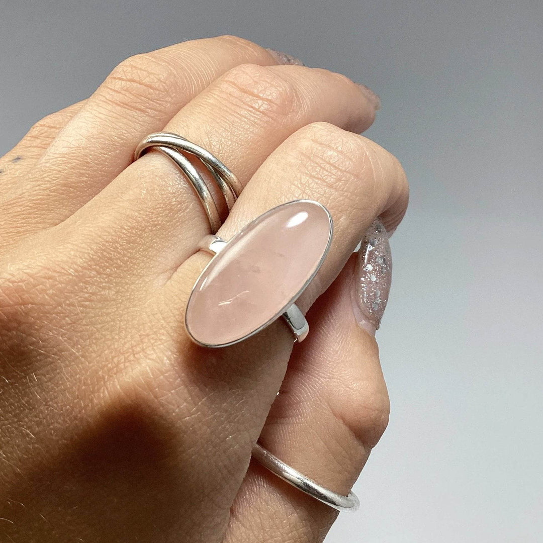 Rose Quartz Ring-Rocks and Gems Canada