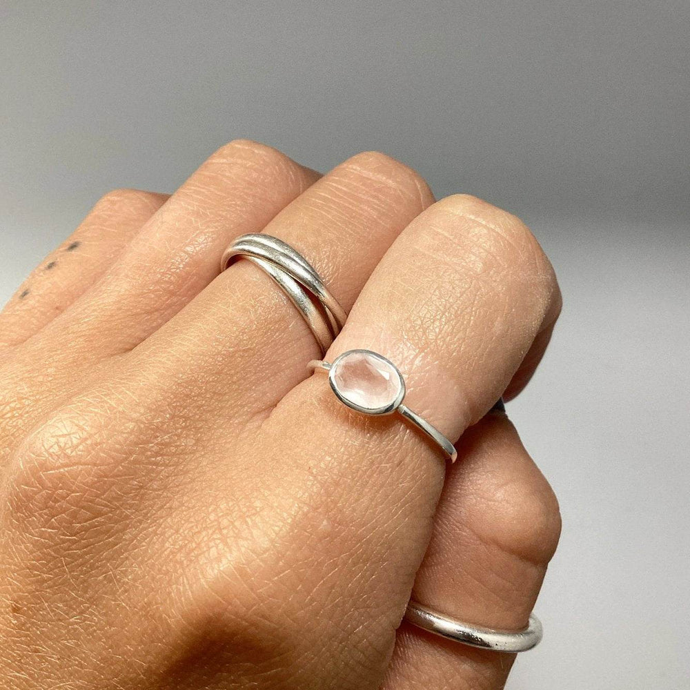 Rose Quartz Ring-Rocks and Gems Canada