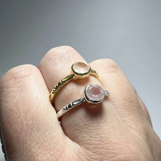 Rose Quartz Ring-Rocks and Gems Canada
