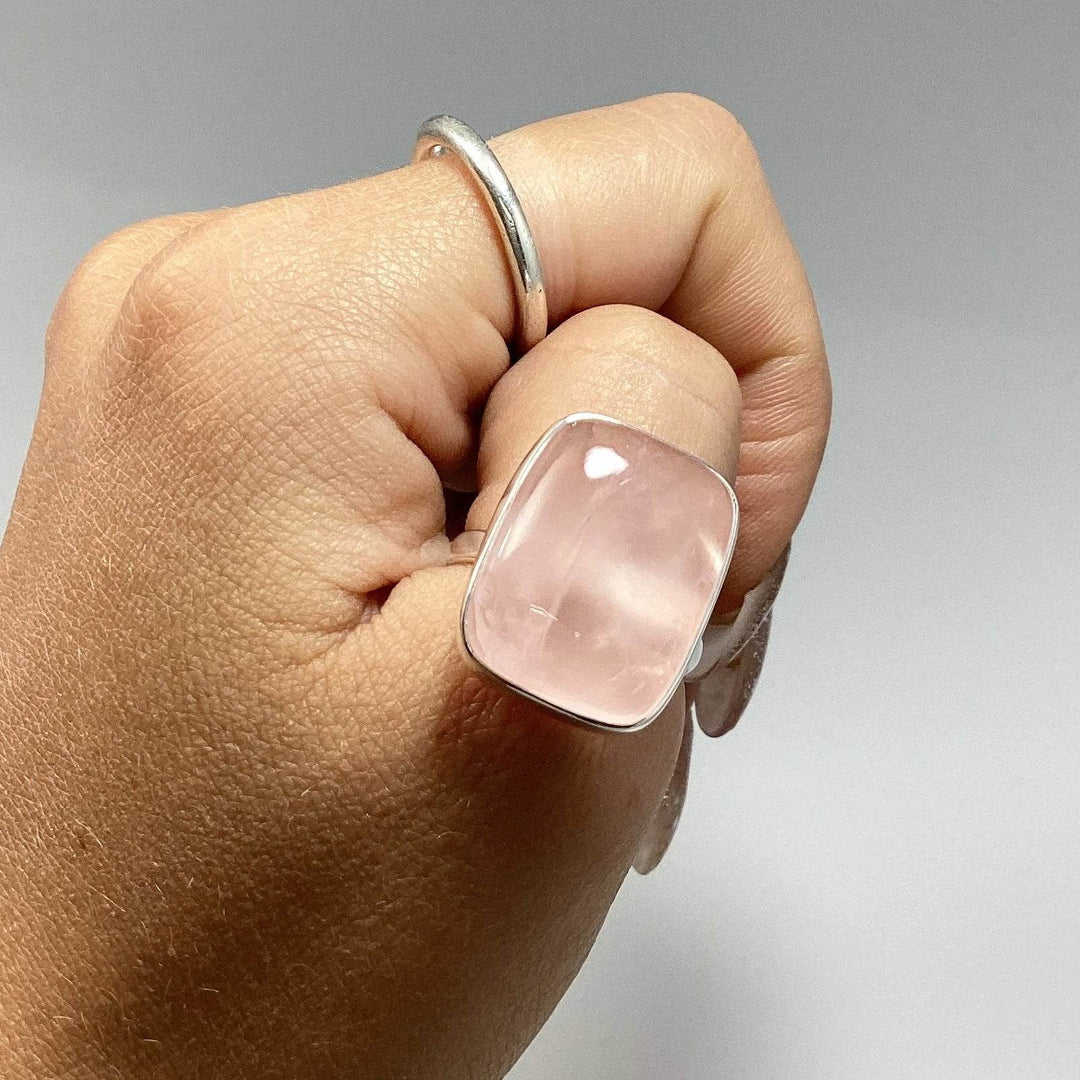 Rose Quartz Ring-Rocks and Gems Canada