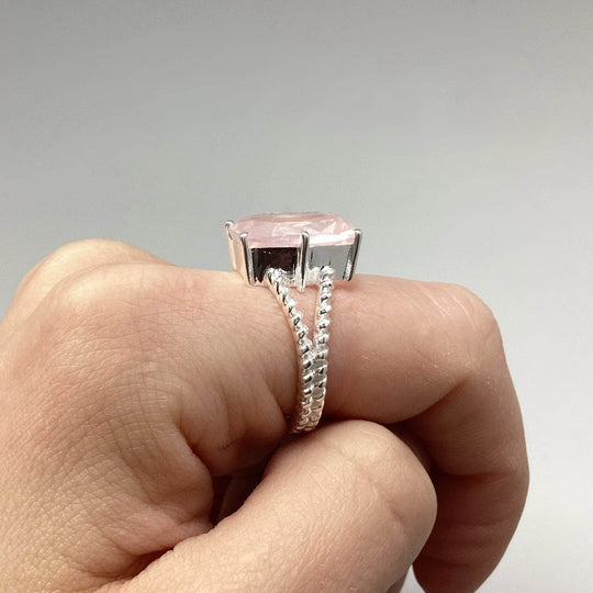 Rose Quartz Ring-Rocks and Gems Canada