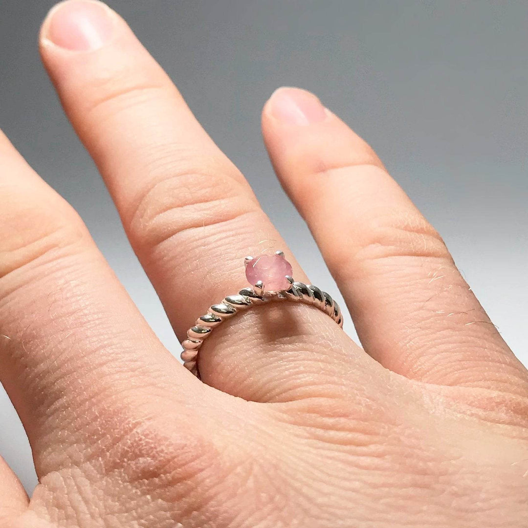 Rose Quartz Ring-Rocks and Gems Canada
