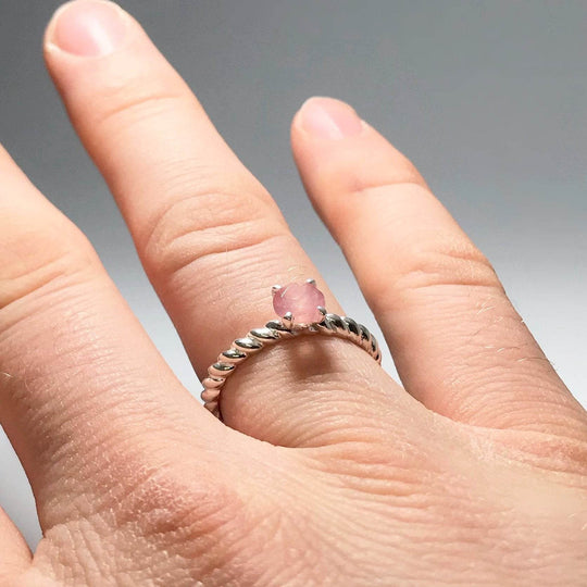 Rose Quartz Ring-Rocks and Gems Canada