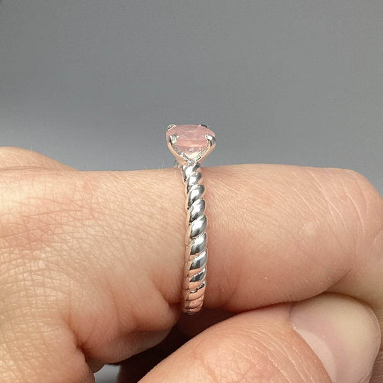 Rose Quartz Ring-Rocks and Gems Canada