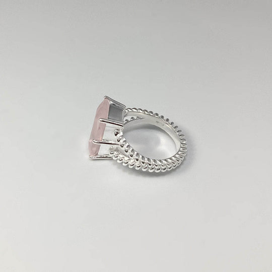 Rose Quartz Ring-Rocks and Gems Canada