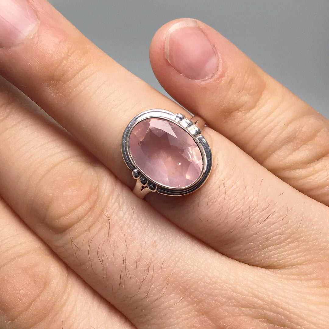 Rose Quartz Ring-Rocks and Gems Canada