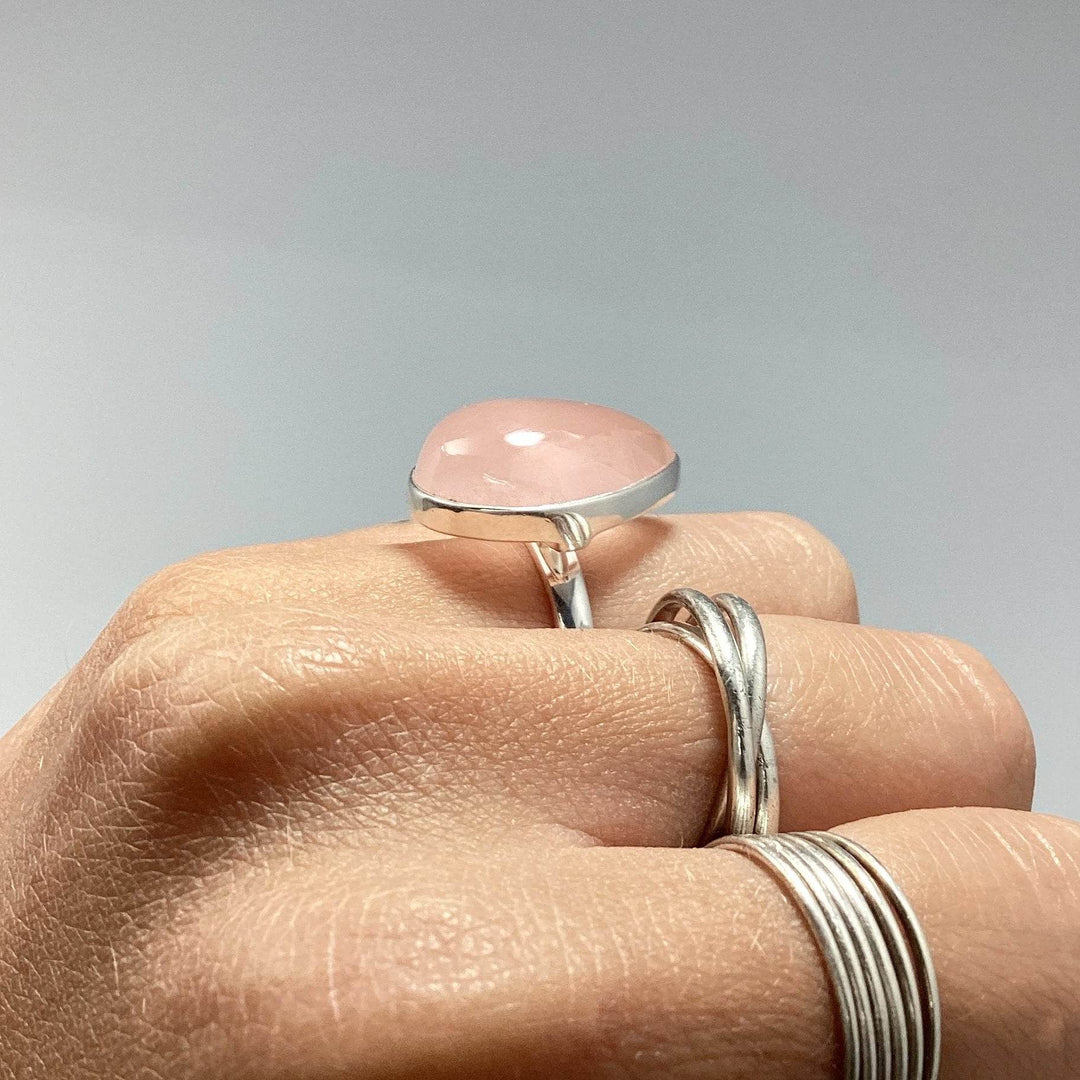 Rose Quartz Ring-Rocks and Gems Canada