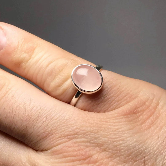 Rose Quartz Ring-Rocks and Gems Canada