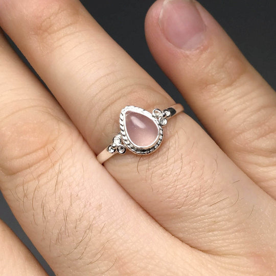 Rose Quartz Ring-Rocks and Gems Canada