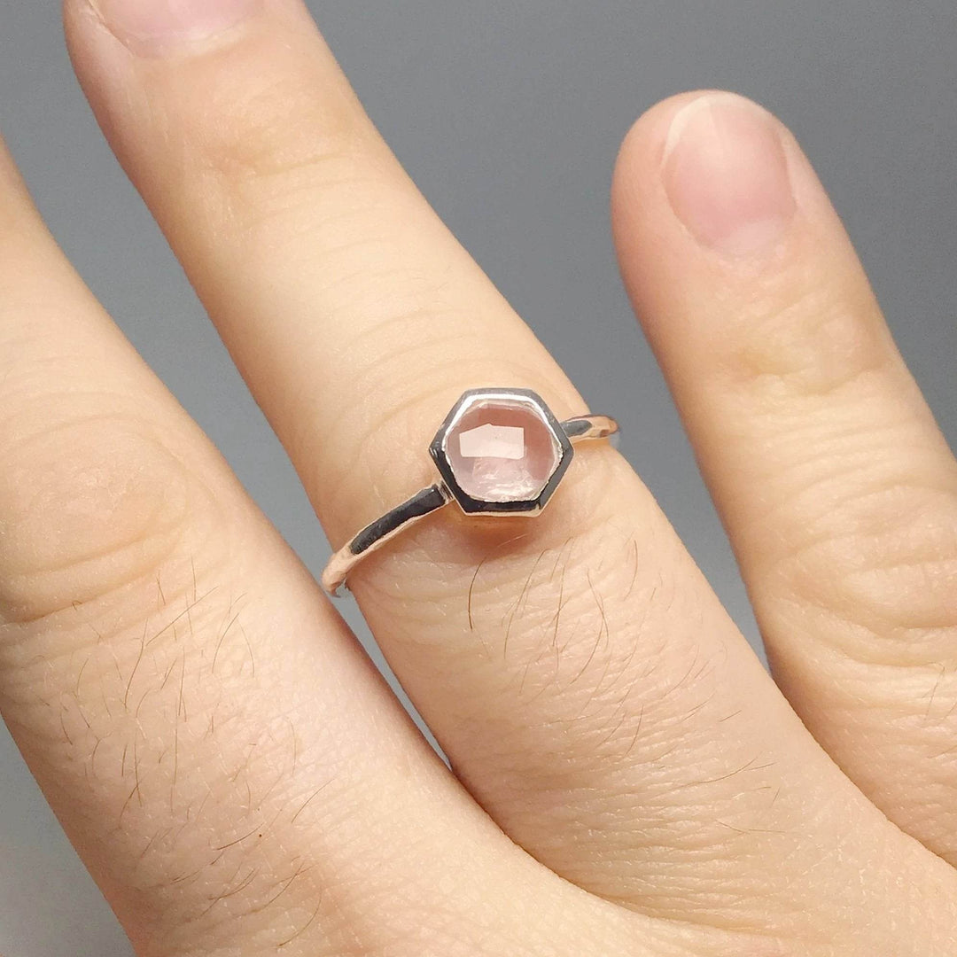 Rose Quartz Ring-Rocks and Gems Canada
