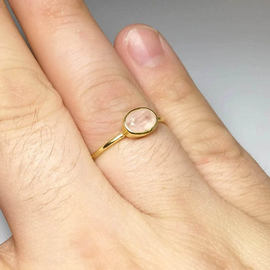 Rose Quartz Ring-Rocks and Gems Canada