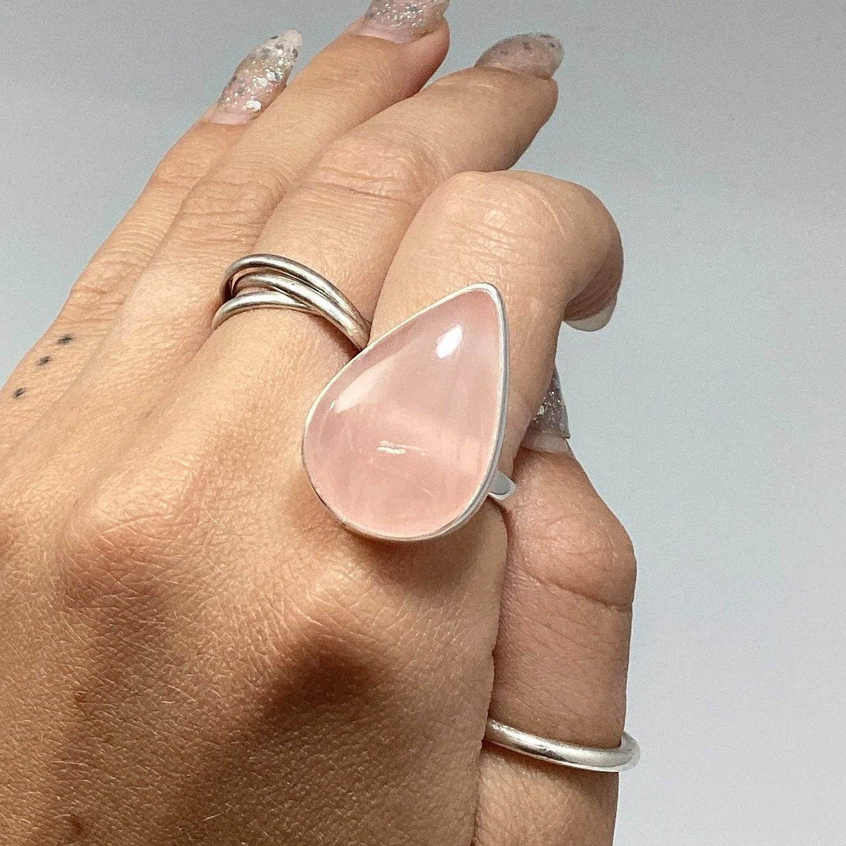 Rose Quartz Ring-Rocks and Gems Canada