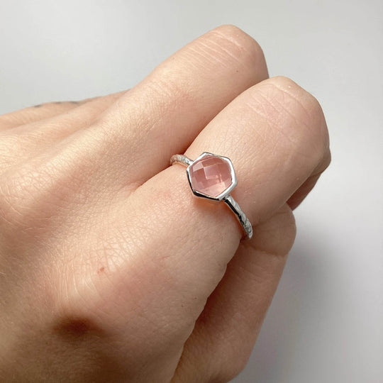 Rose Quartz Ring-Rocks and Gems Canada