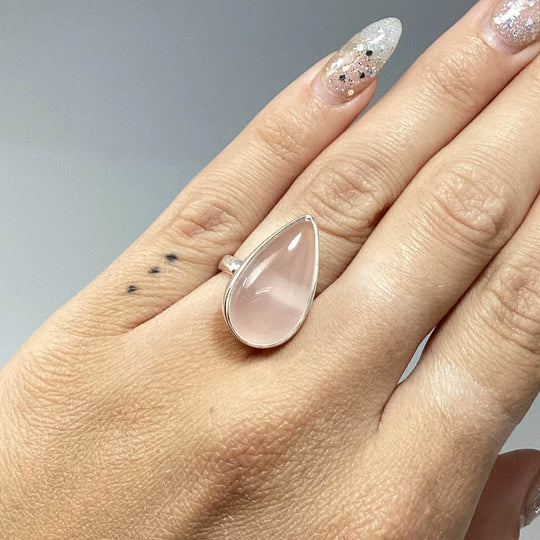 Rose Quartz Ring-Rocks and Gems Canada
