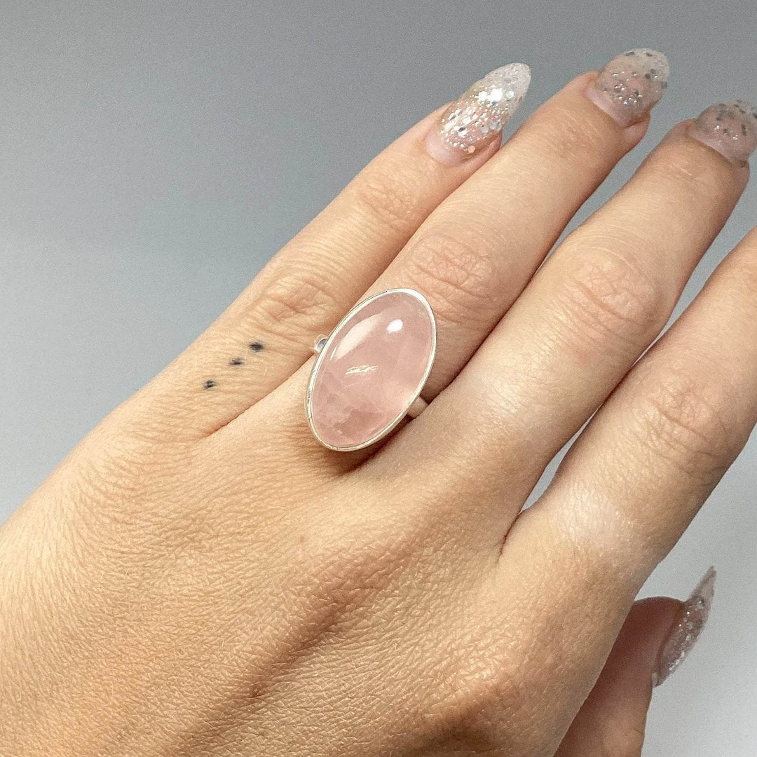 Rose Quartz Ring-Rocks and Gems Canada