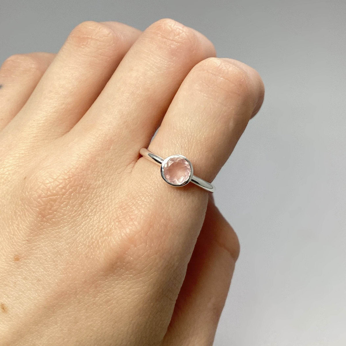 Rose Quartz Ring-Rocks and Gems Canada