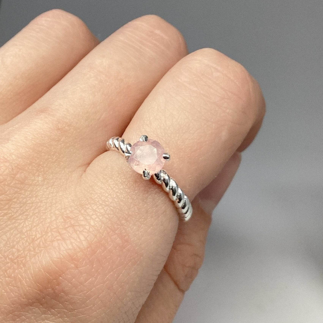 Rose Quartz Ring-Rocks and Gems Canada