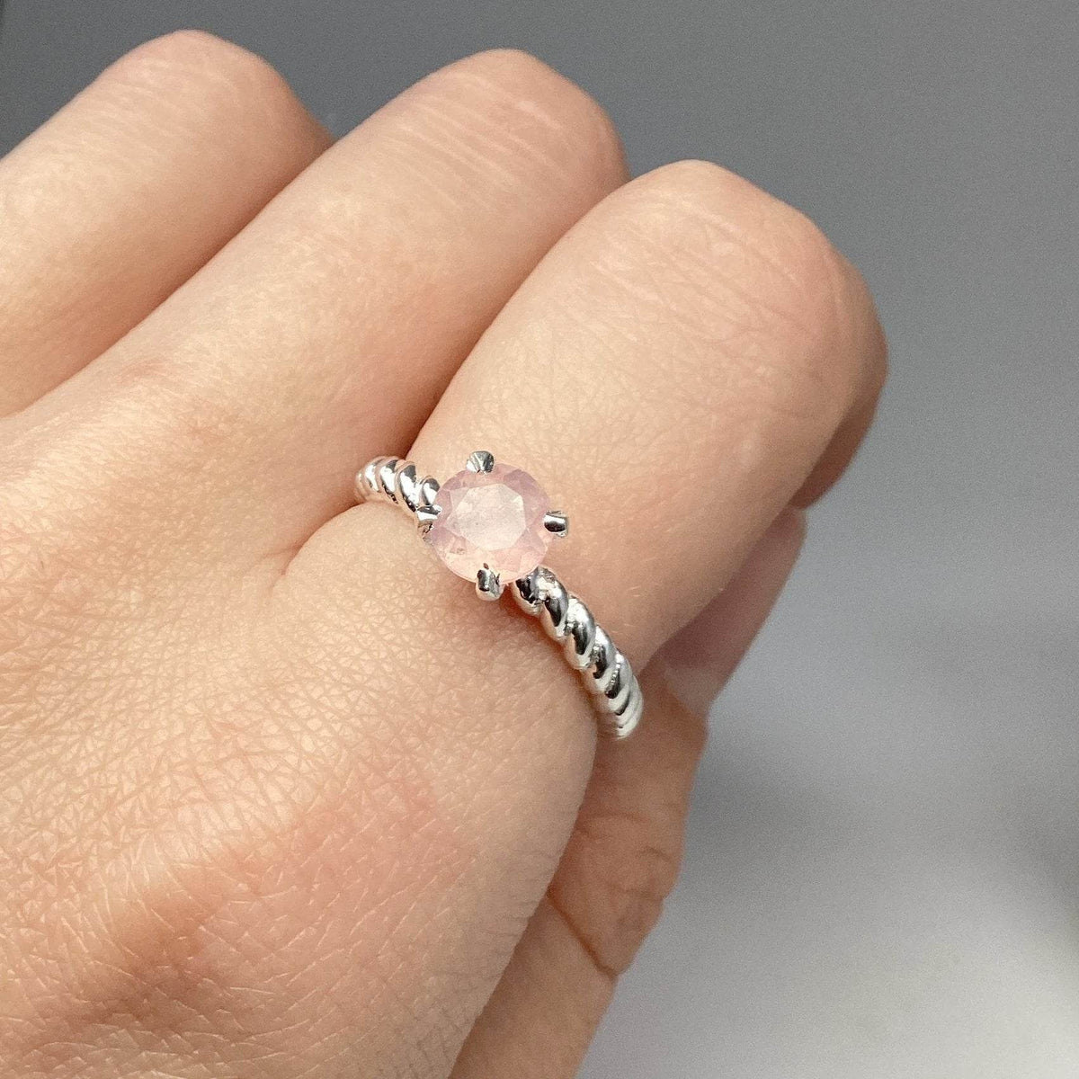 Rose Quartz Ring-Rocks and Gems Canada