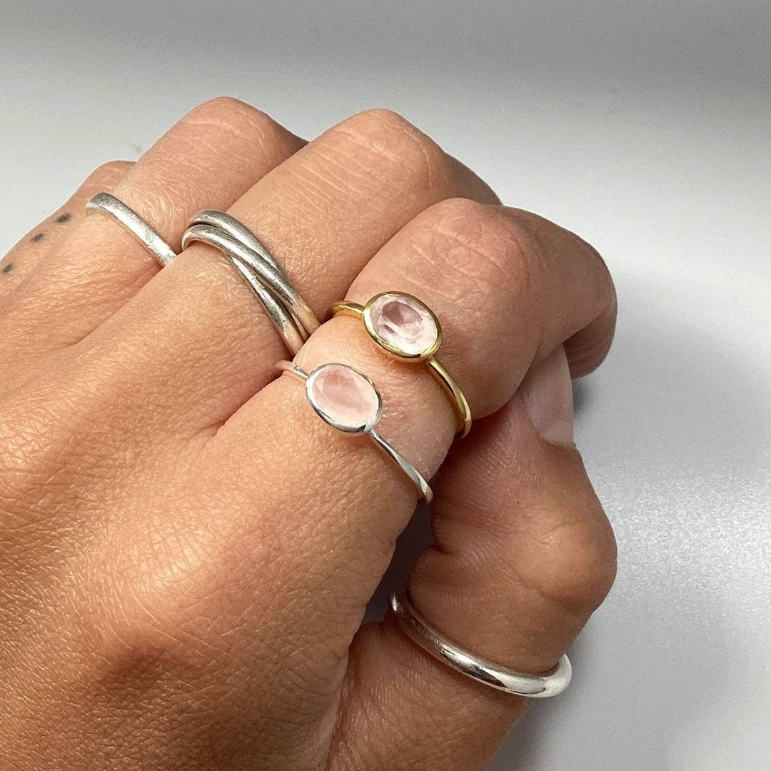 Rose Quartz Ring-Rocks and Gems Canada