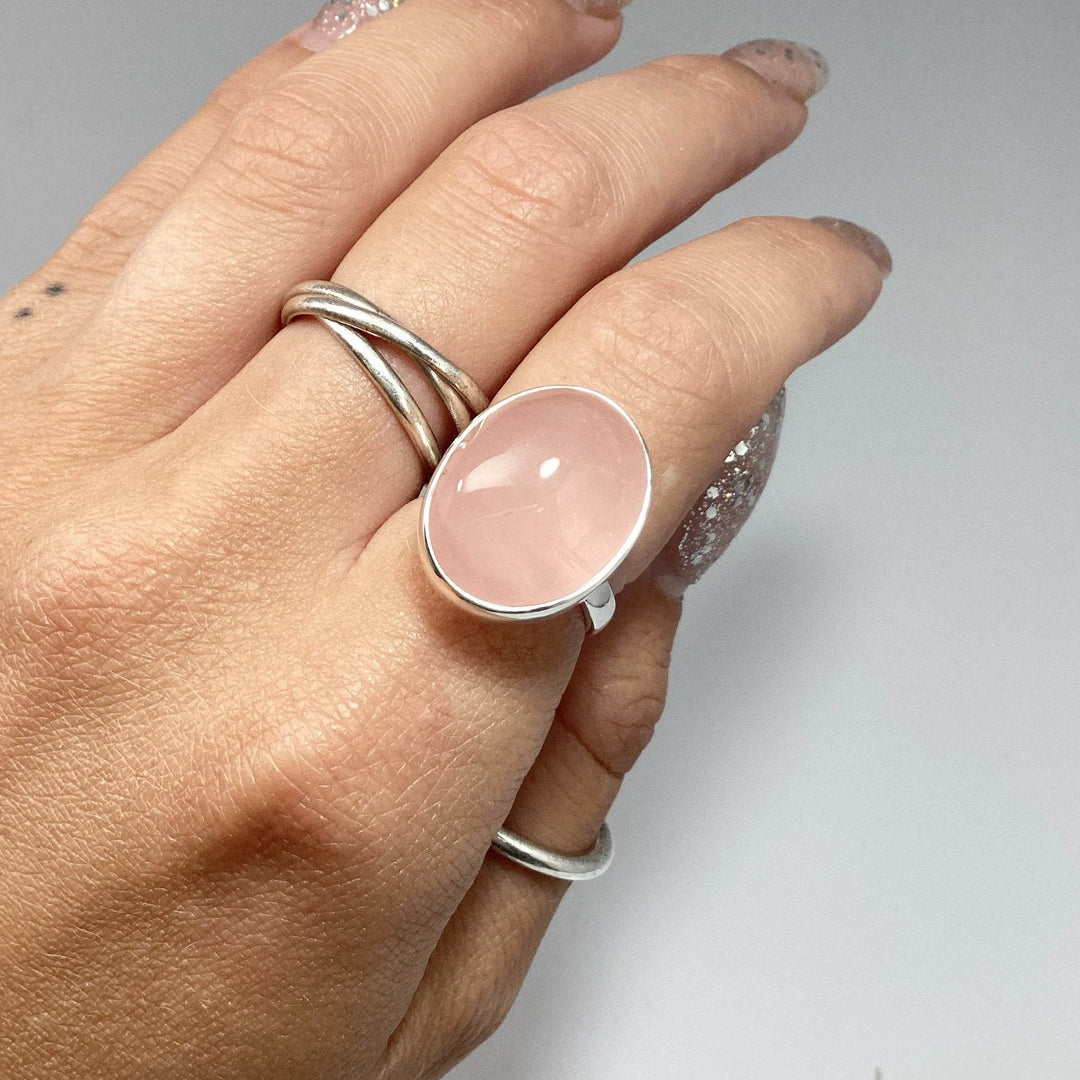 Rose Quartz Ring-Rocks and Gems Canada