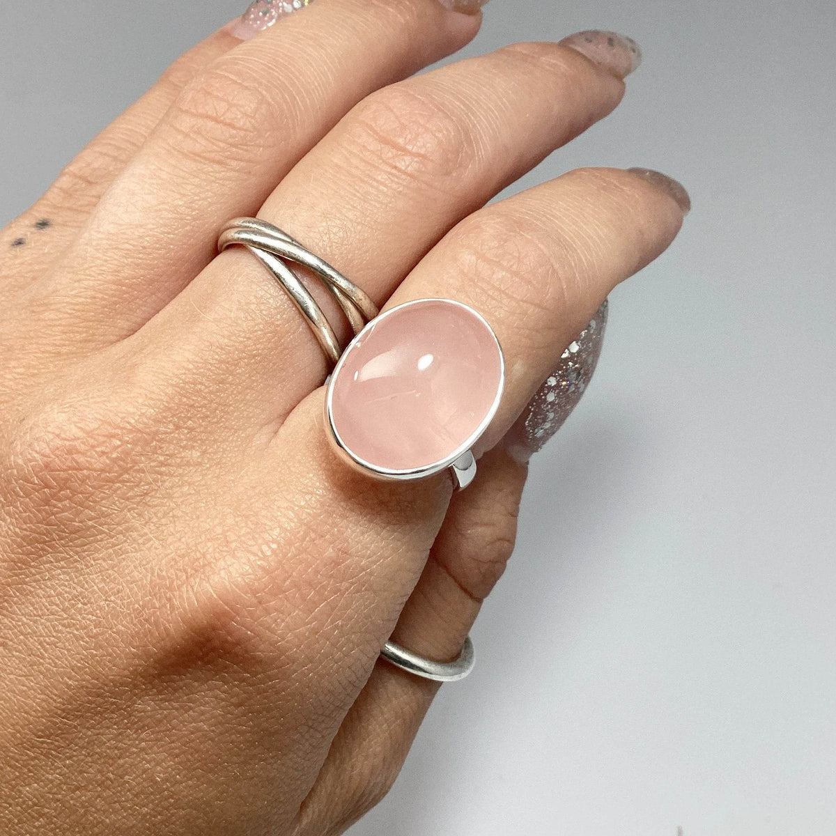 Rose Quartz Ring-Rocks and Gems Canada