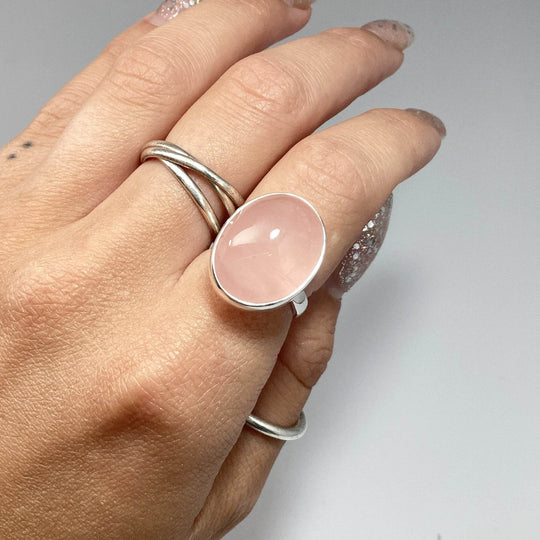 Rose Quartz Ring-Rocks and Gems Canada