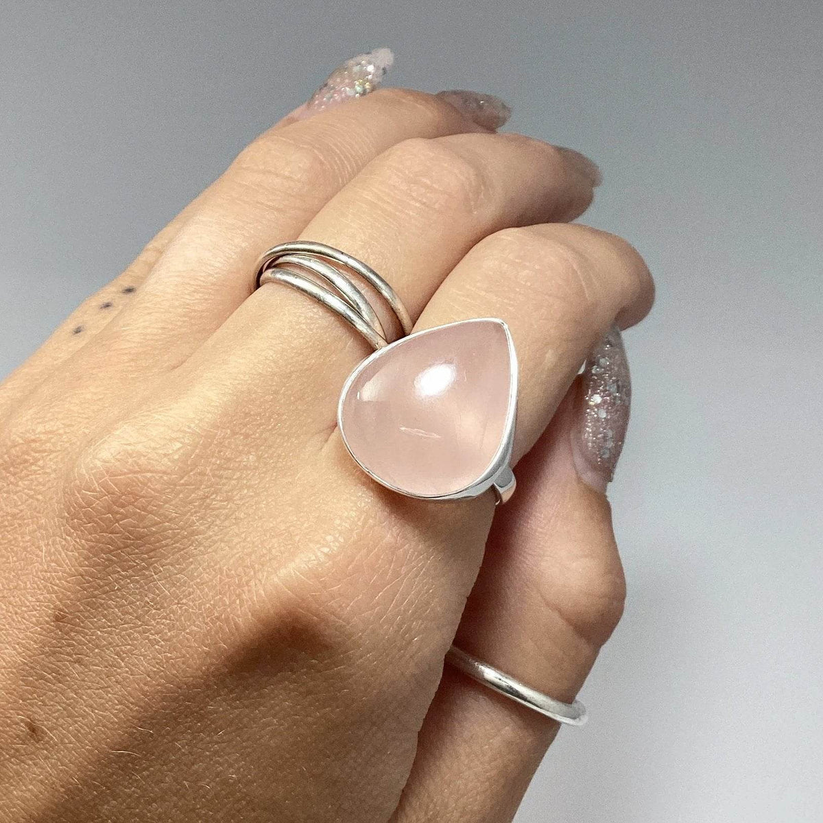 Rose Quartz Ring-Rocks and Gems Canada