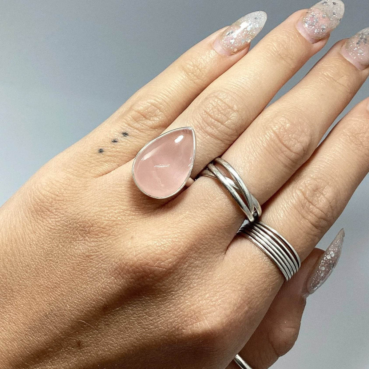 Rose Quartz Ring-Rocks and Gems Canada