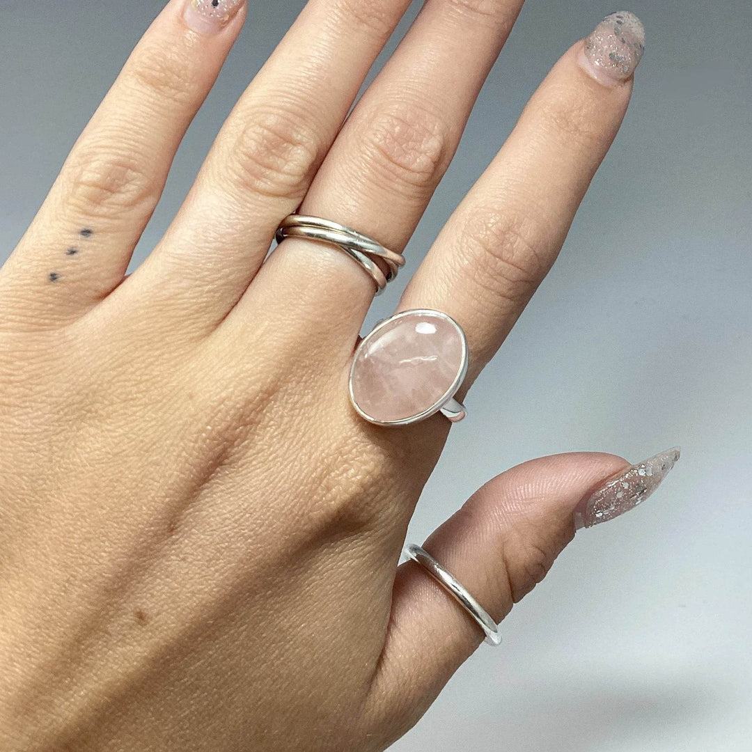 Rose Quartz Ring-Rocks and Gems Canada