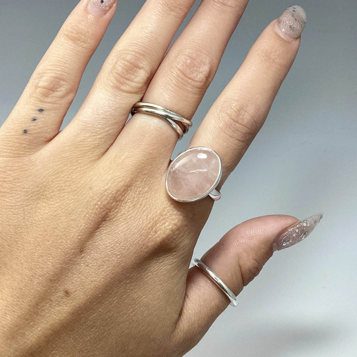 Rose Quartz Ring-Rocks and Gems Canada