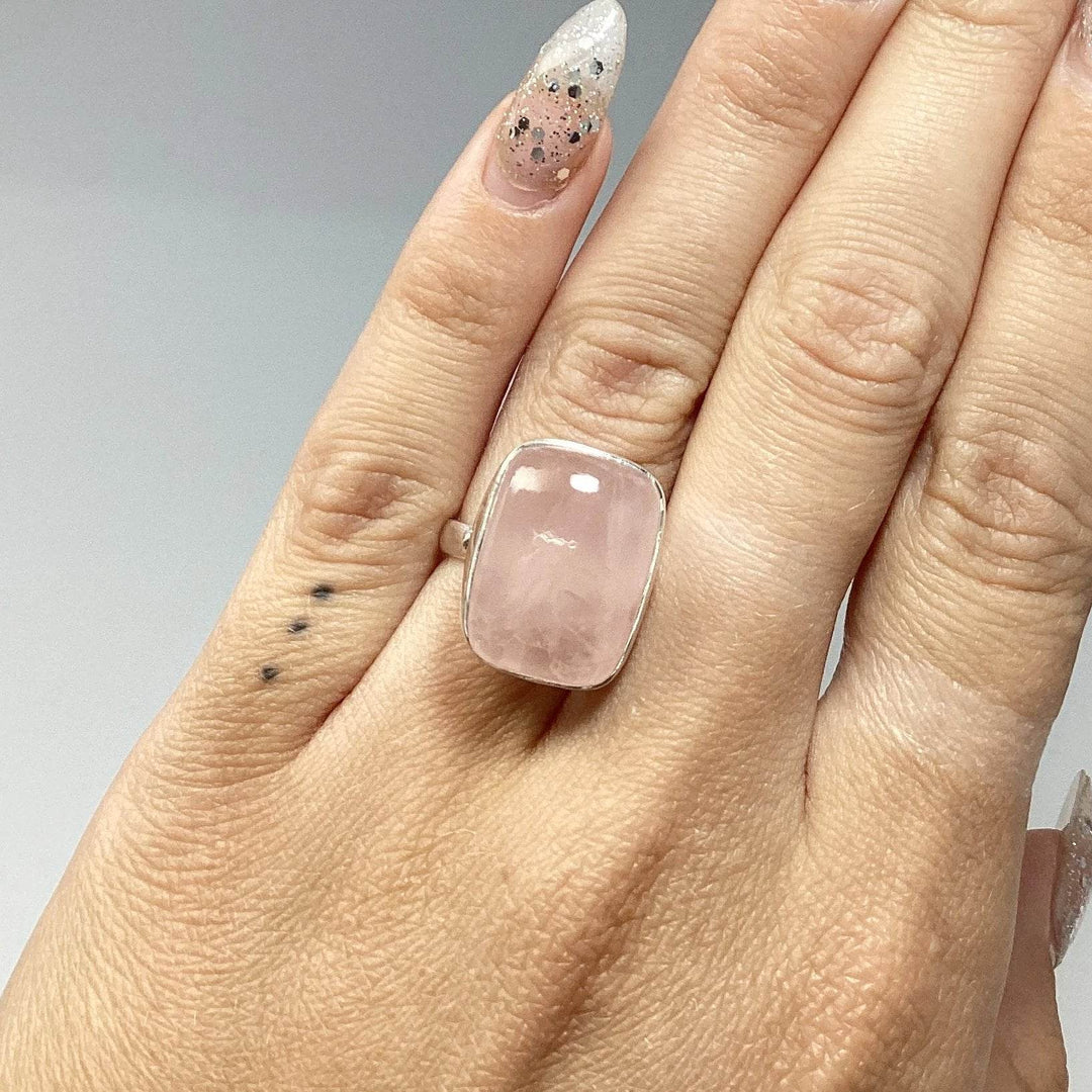 Rose Quartz Ring-Rocks and Gems Canada