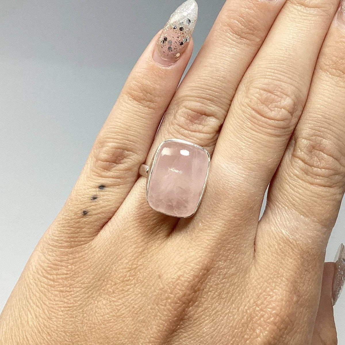 Rose Quartz Ring-Rocks and Gems Canada