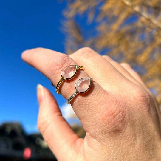 Rose Quartz Ring-Rocks and Gems Canada