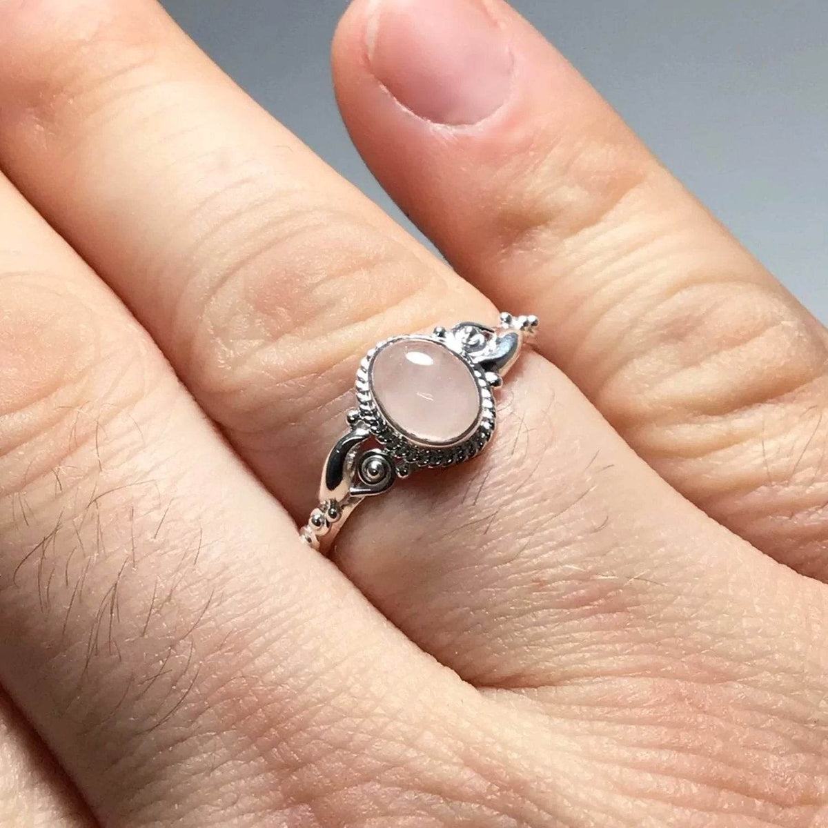Rose Quartz Ring-Rocks and Gems Canada