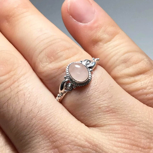 Rose Quartz Ring-Rocks and Gems Canada