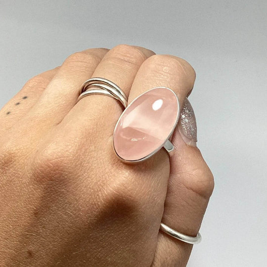 Rose Quartz Ring-Rocks and Gems Canada