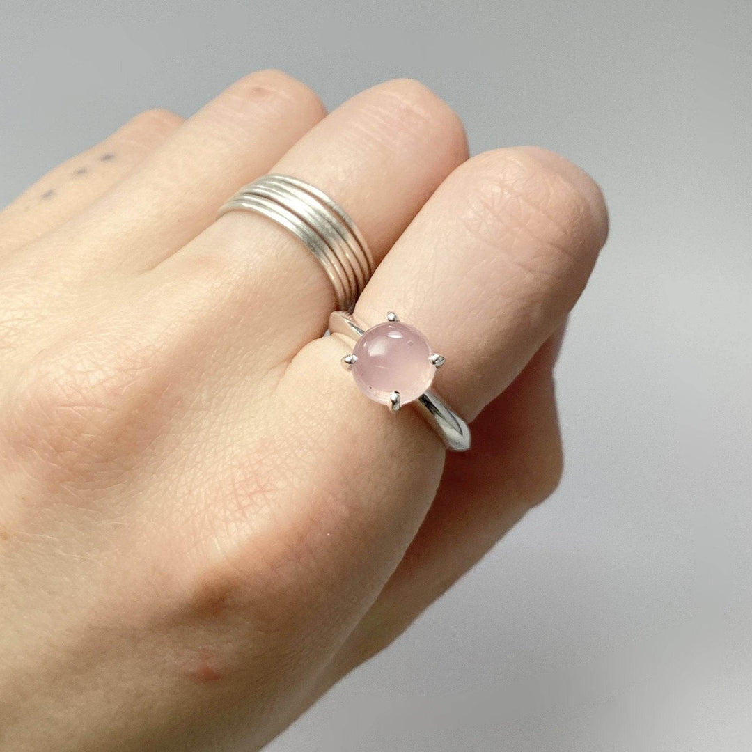 Rose Quartz Ring-Rocks and Gems Canada