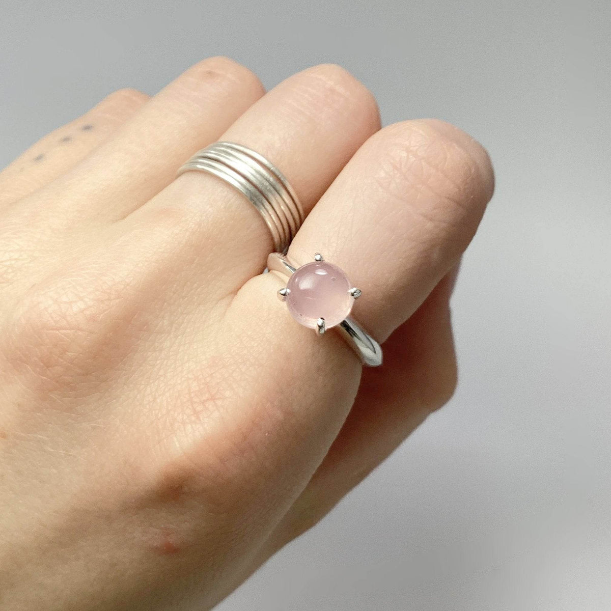 Rose Quartz Ring-Rocks and Gems Canada