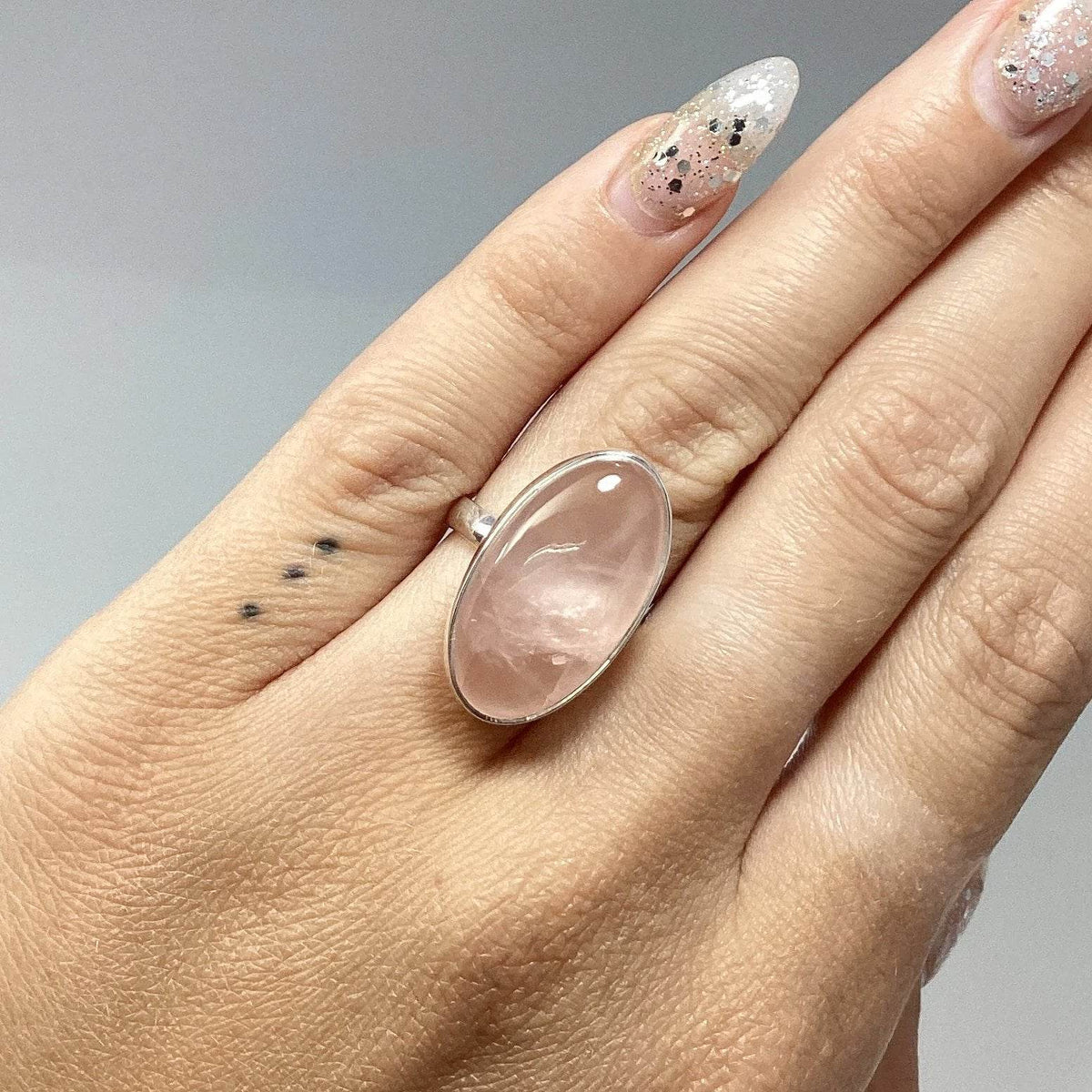 Rose Quartz Ring-Rocks and Gems Canada