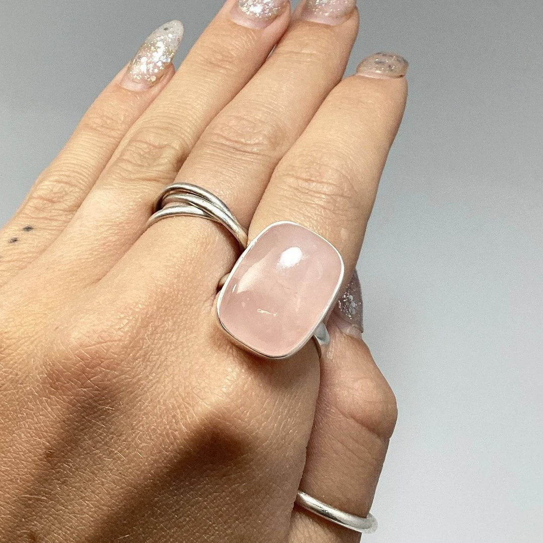 Rose Quartz Ring-Rocks and Gems Canada