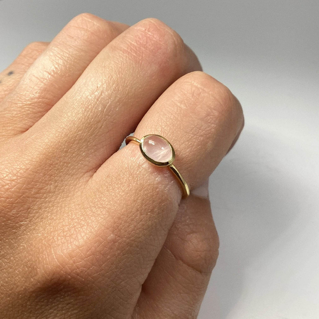 Rose Quartz Ring-Rocks and Gems Canada