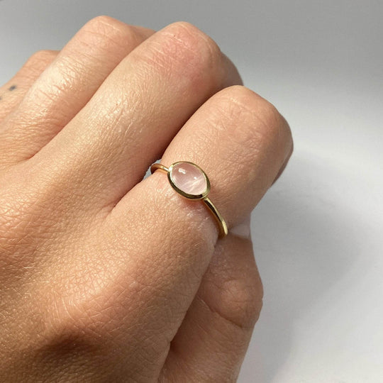 Rose Quartz Ring-Rocks and Gems Canada
