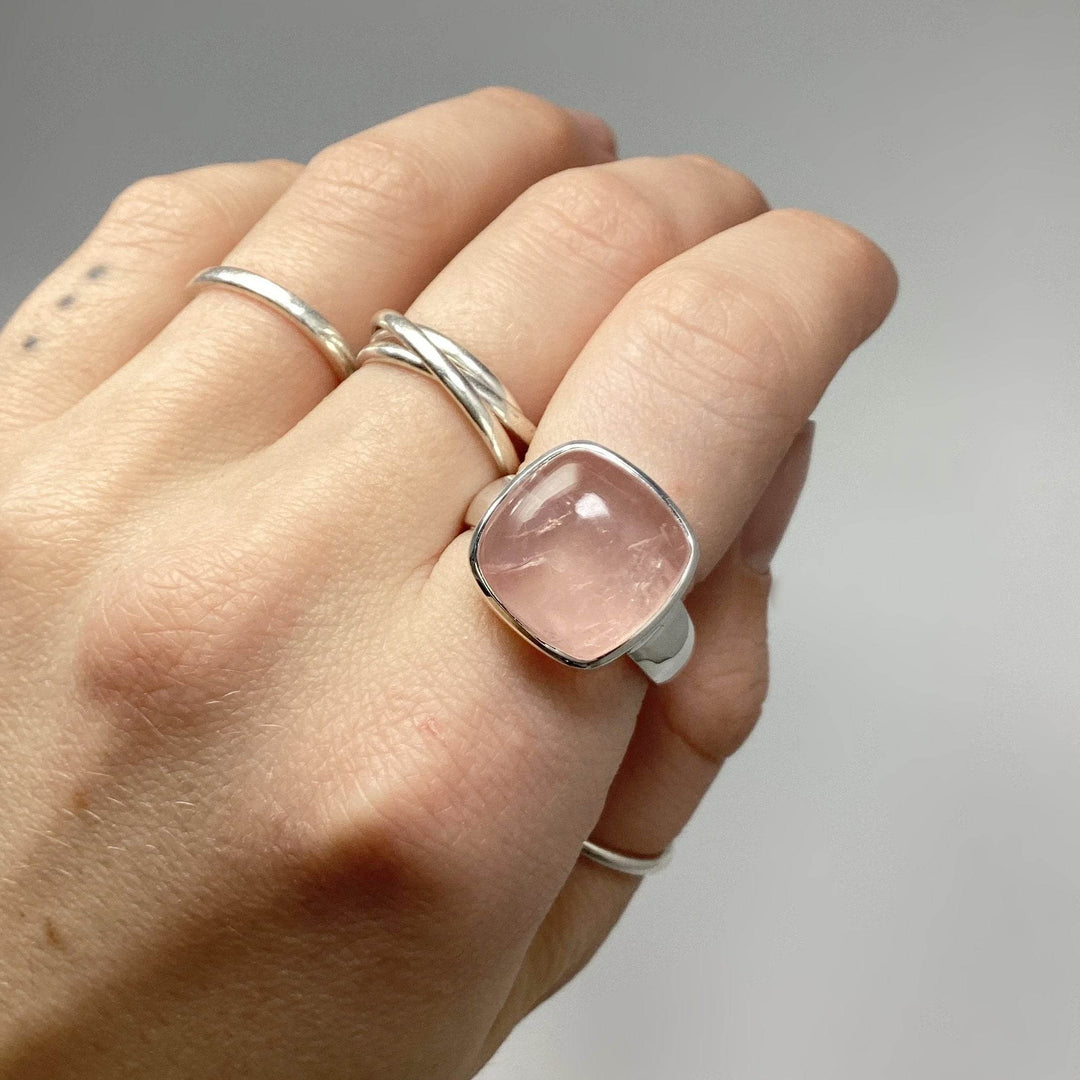 Rose Quartz Ring-Rocks and Gems Canada