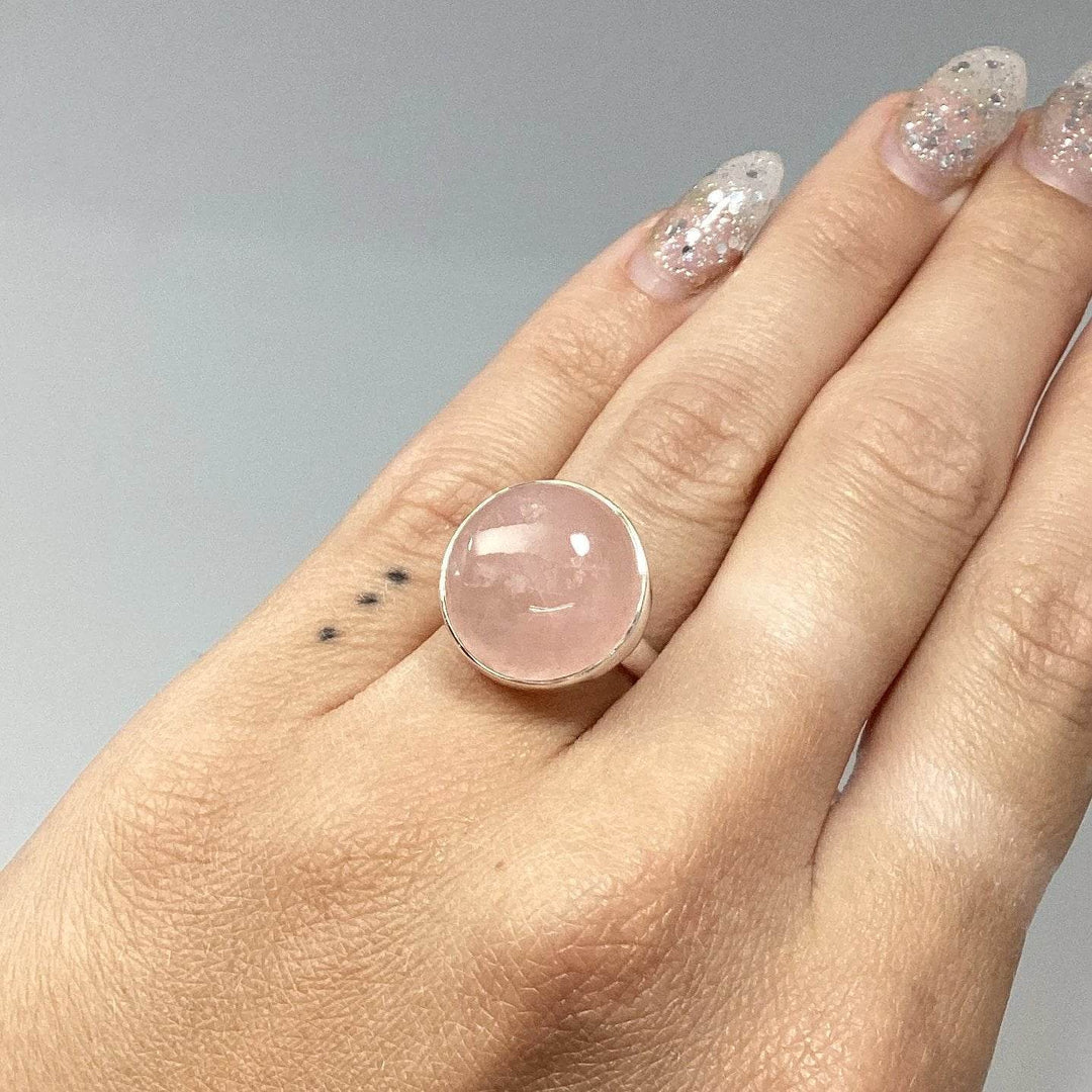 Rose Quartz Ring-Rocks and Gems Canada